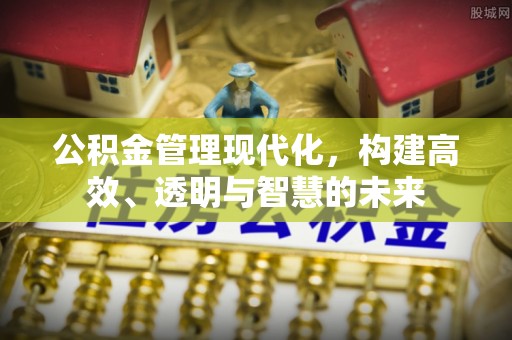 正宁公积金管理现代化，构建高效、透明与智慧的未来