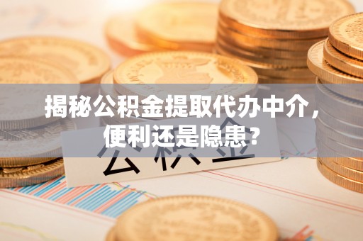 正宁揭秘公积金提取代办中介，便利还是隐患？