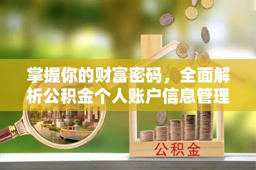 正宁掌握你的财富密码，全面解析公积金个人账户信息管理与优化