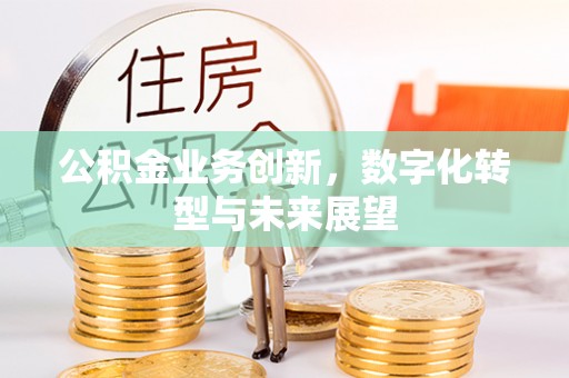 正宁公积金业务创新，数字化转型与未来展望