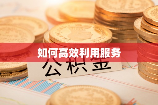 正宁如何高效利用服务